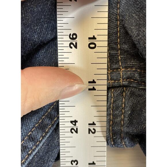 Eddie Bauer Jeans Mens 36x32 Blue Straight Fit Dark Wash Denim Cotton Classic - Picture 5 of 13